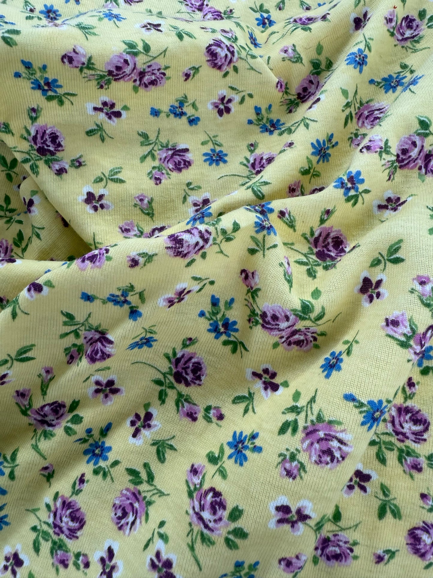 Yellow Floral Knit