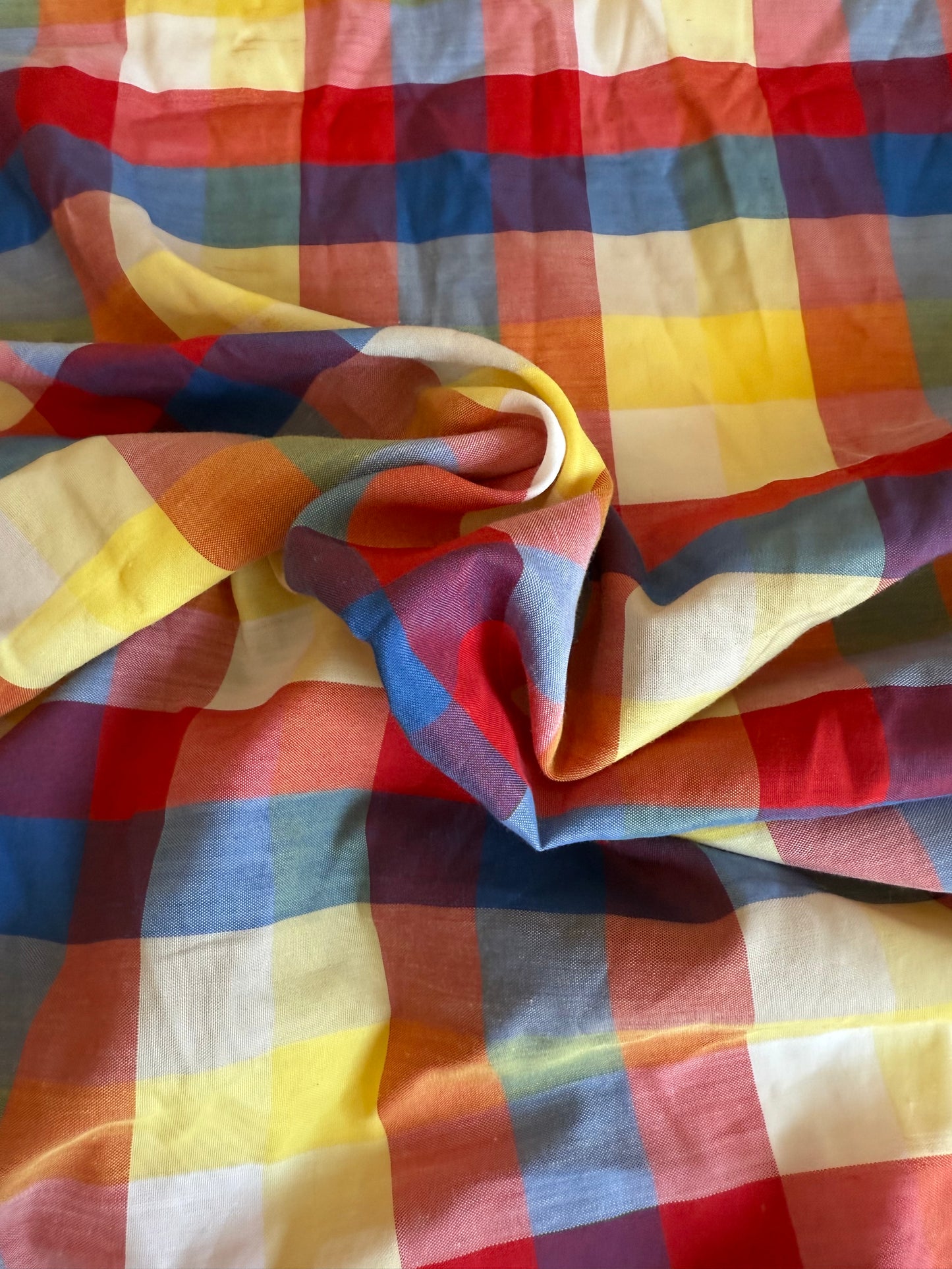 Big Scrap Piece of Vintage Plaid