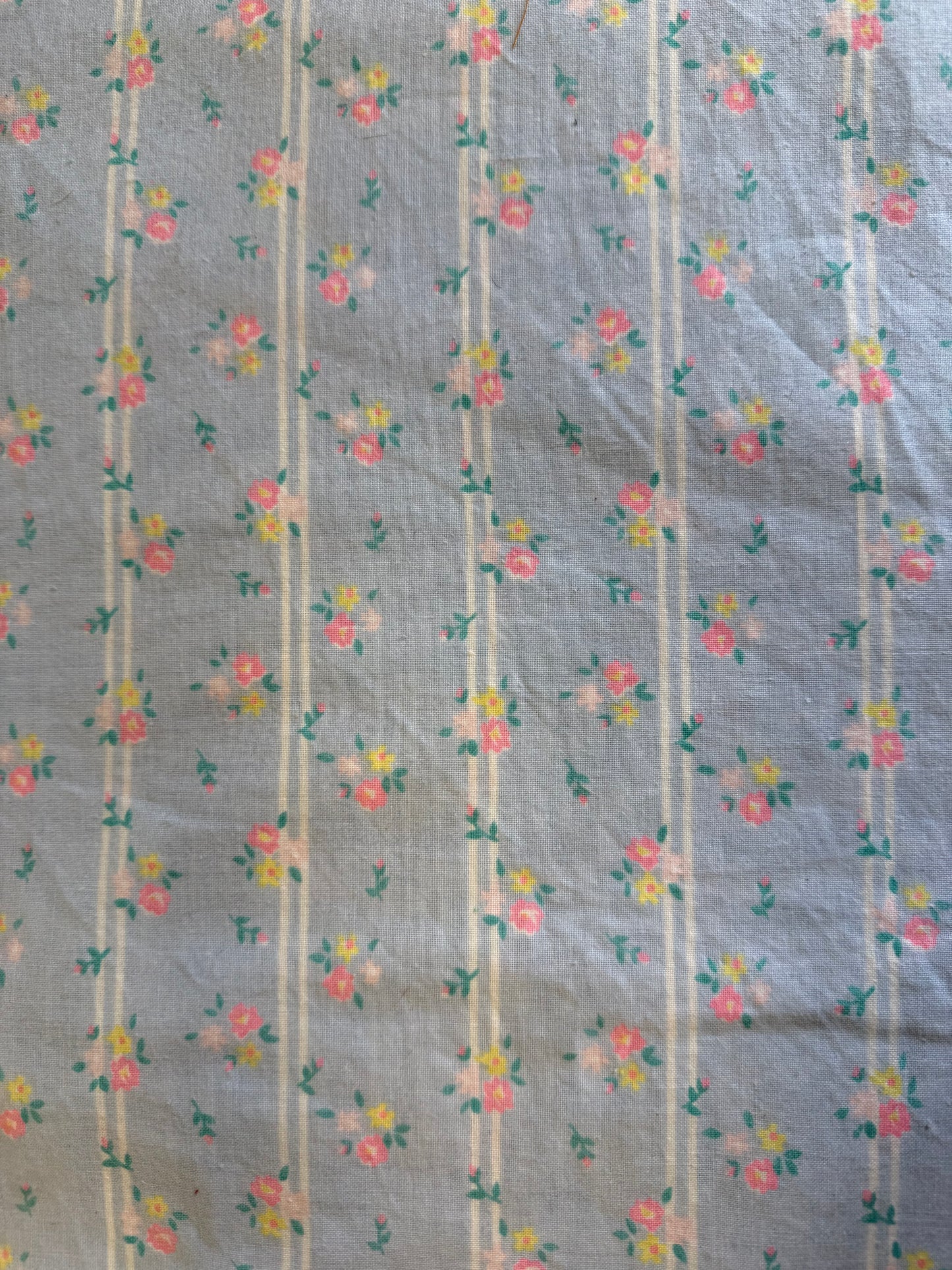 Floral Stripe Brushed Cotton