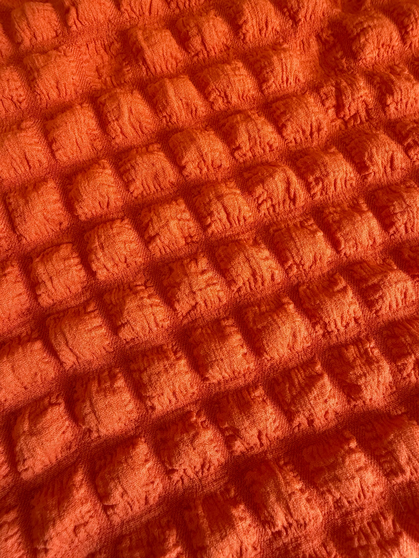 Orange Textured Knit