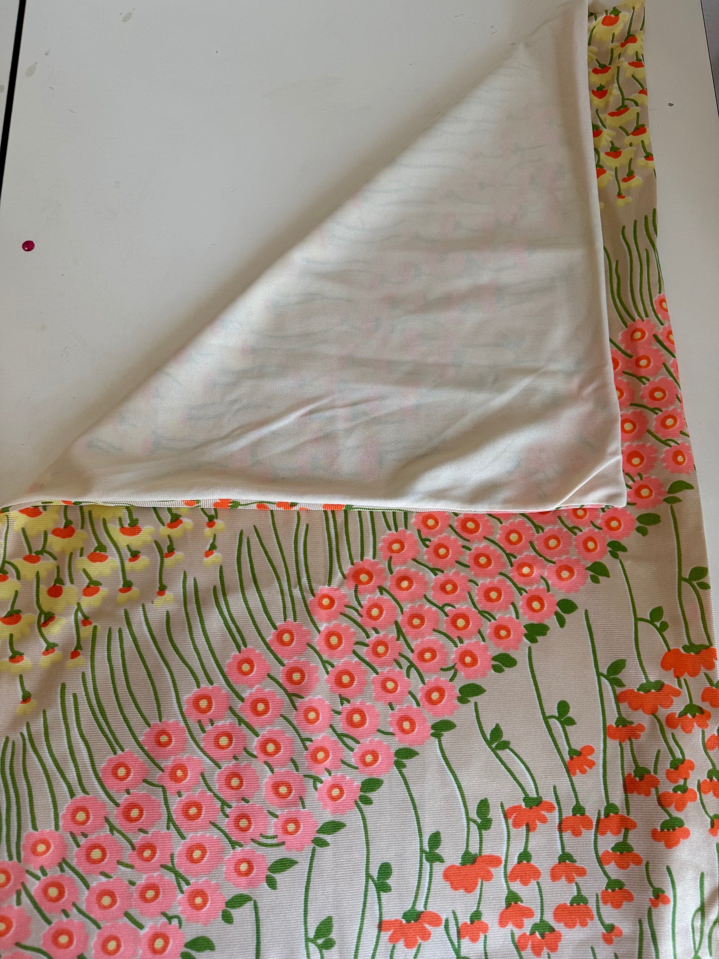Vintage Floral Print Knit