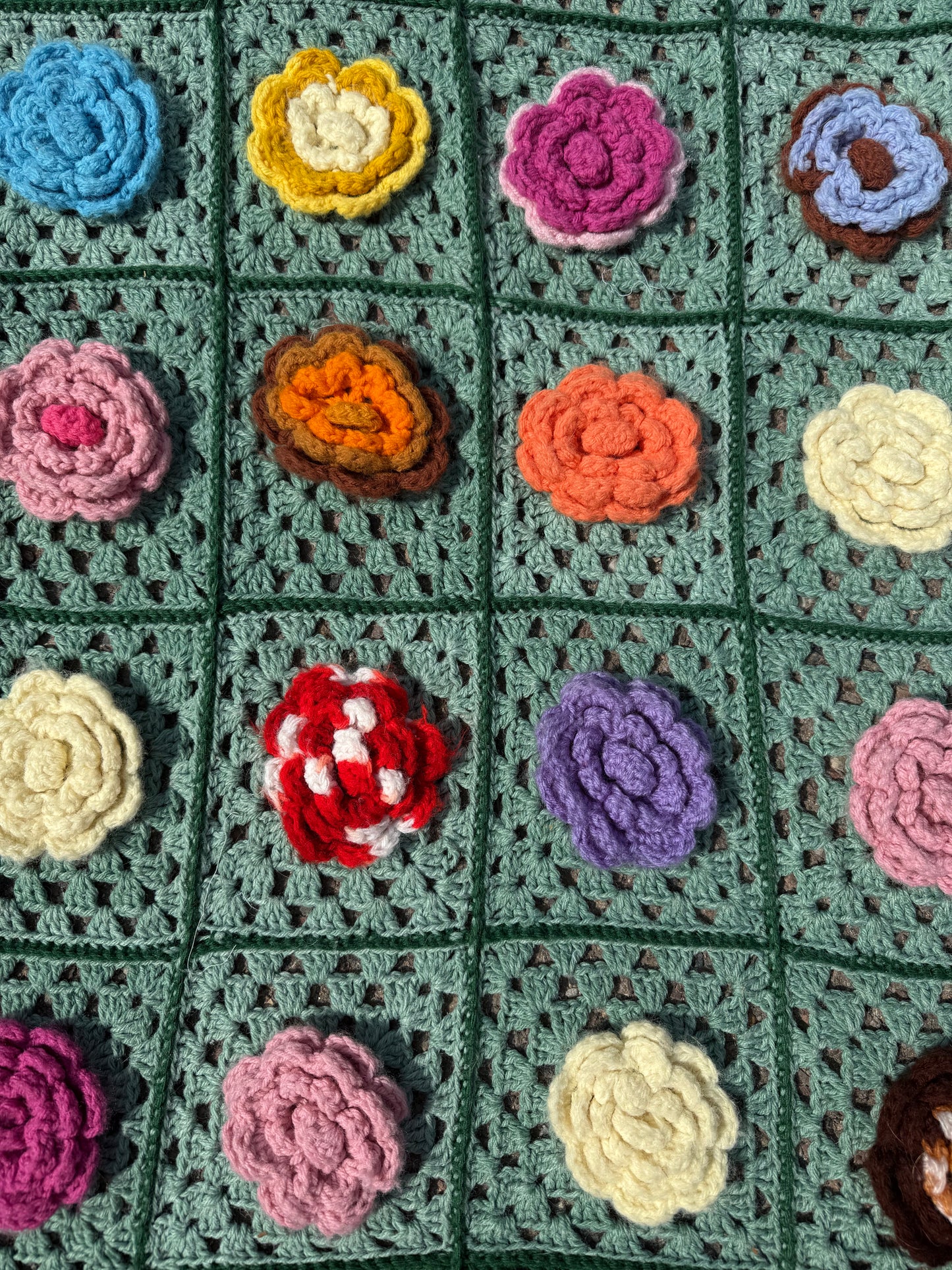 Floral Crochet Blanket