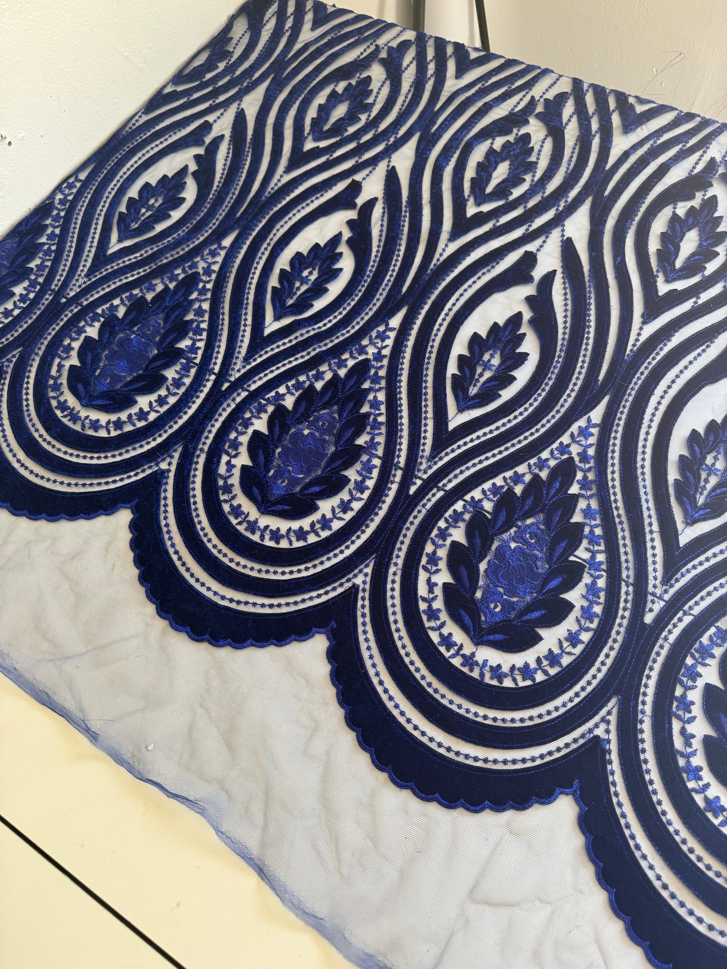 Velvet Mesh Formal Fabric