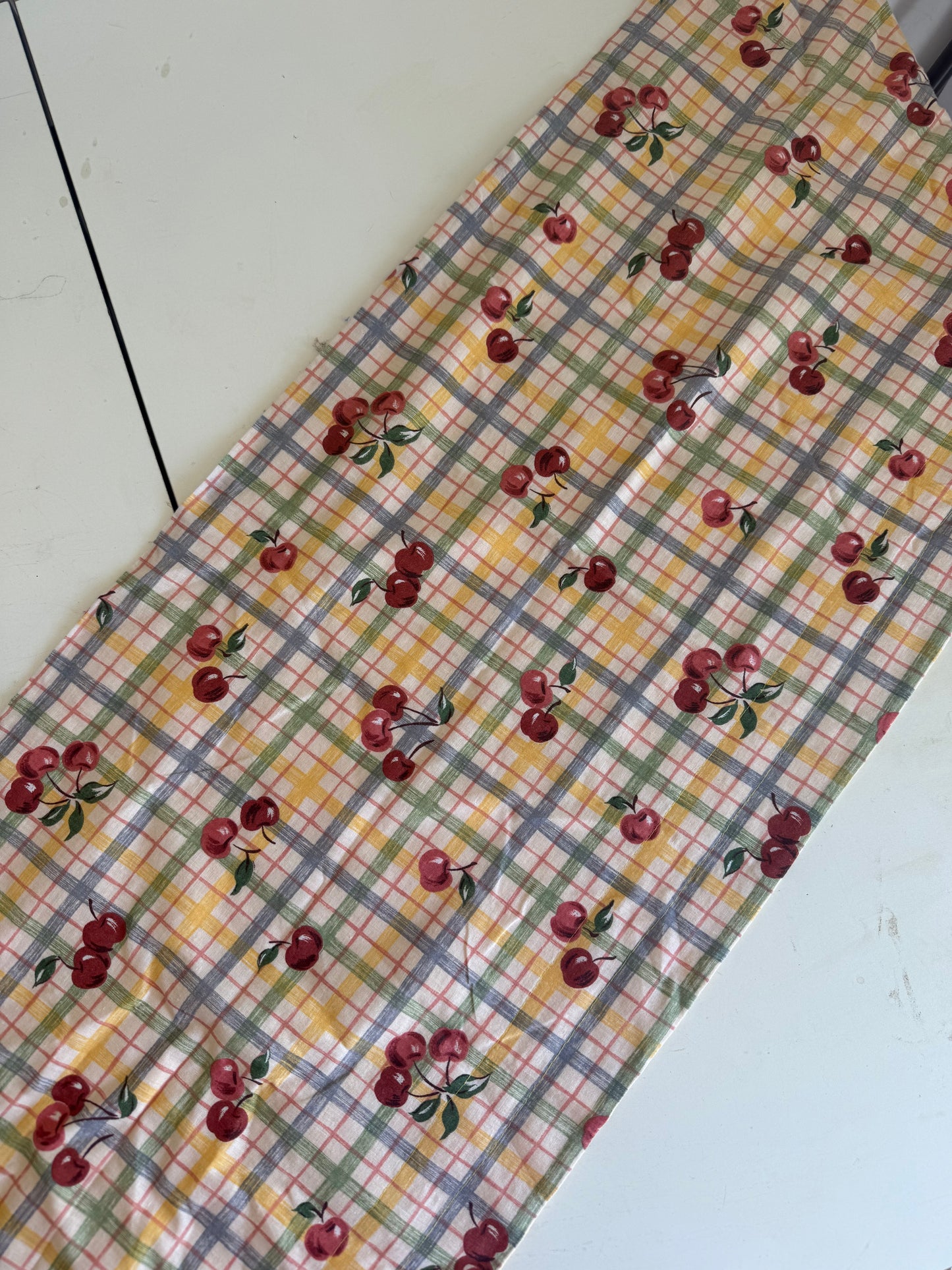 Vintage Cherry Curtain Valence
