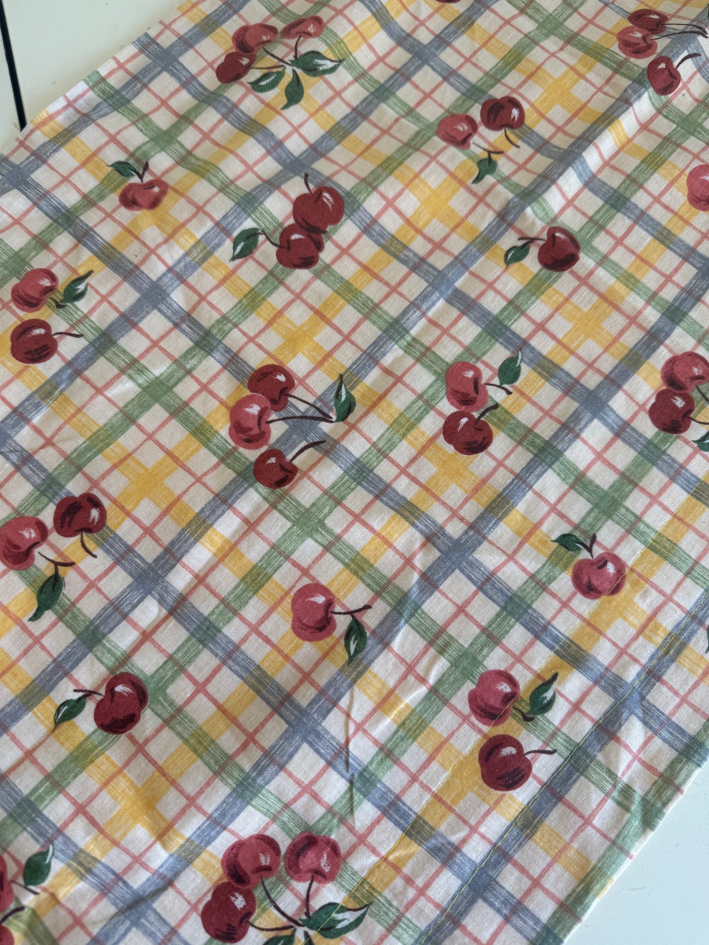 Vintage Cherry Curtain Valence