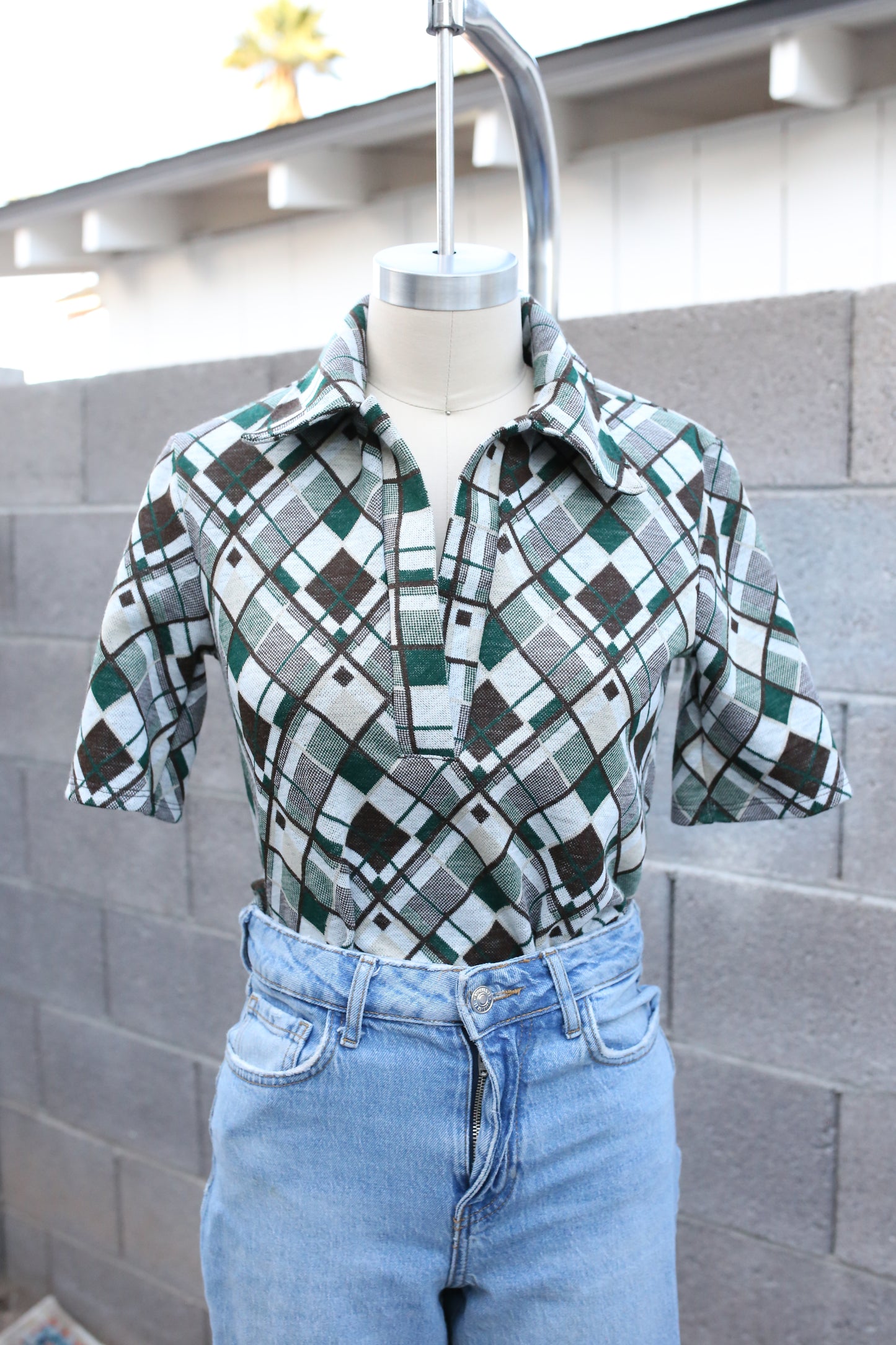 Argyle Top