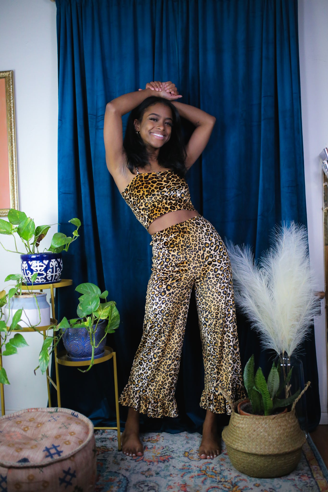 Leopard Luna Top
