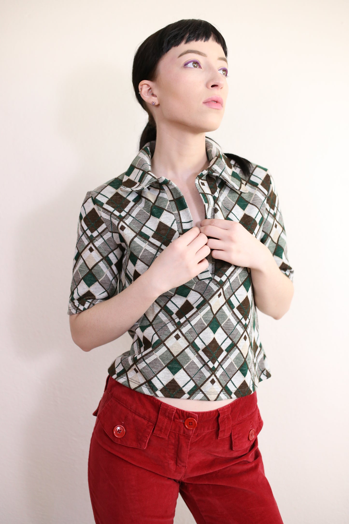Argyle Top