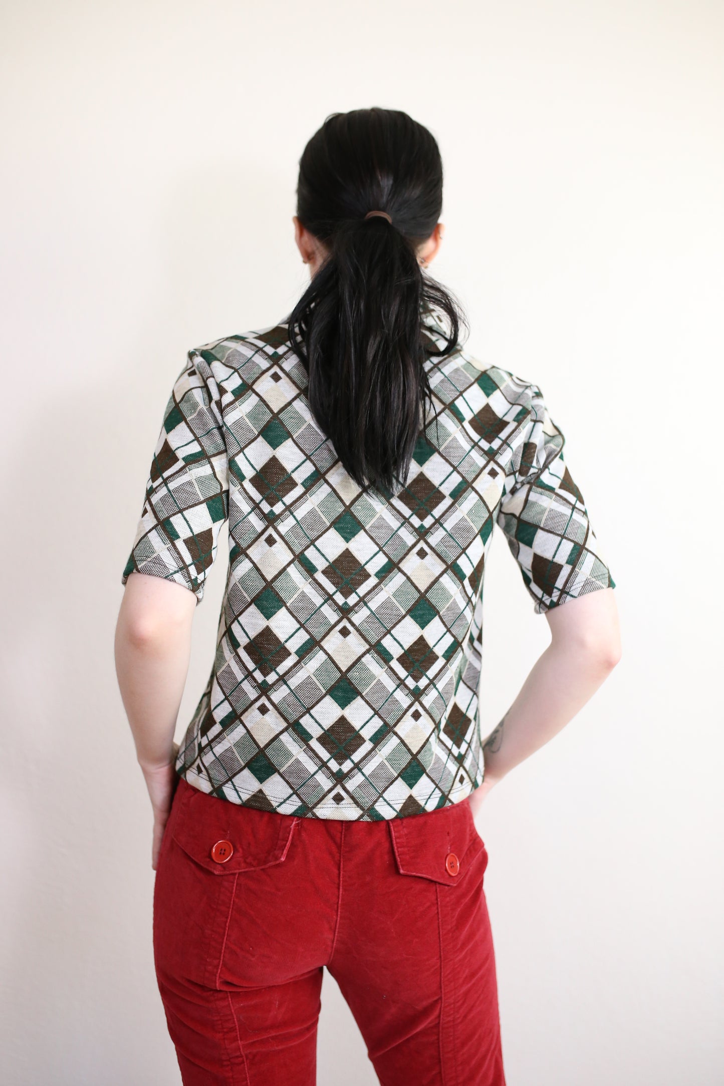 Argyle Top