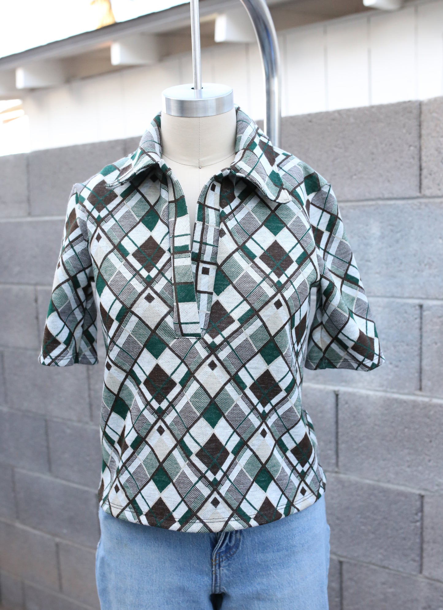 Argyle Top