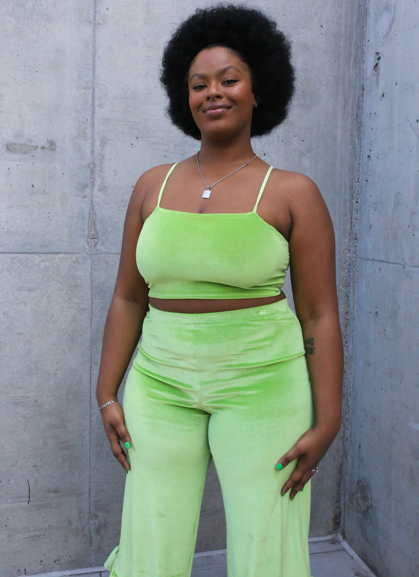 Kiwi Green Luna Top