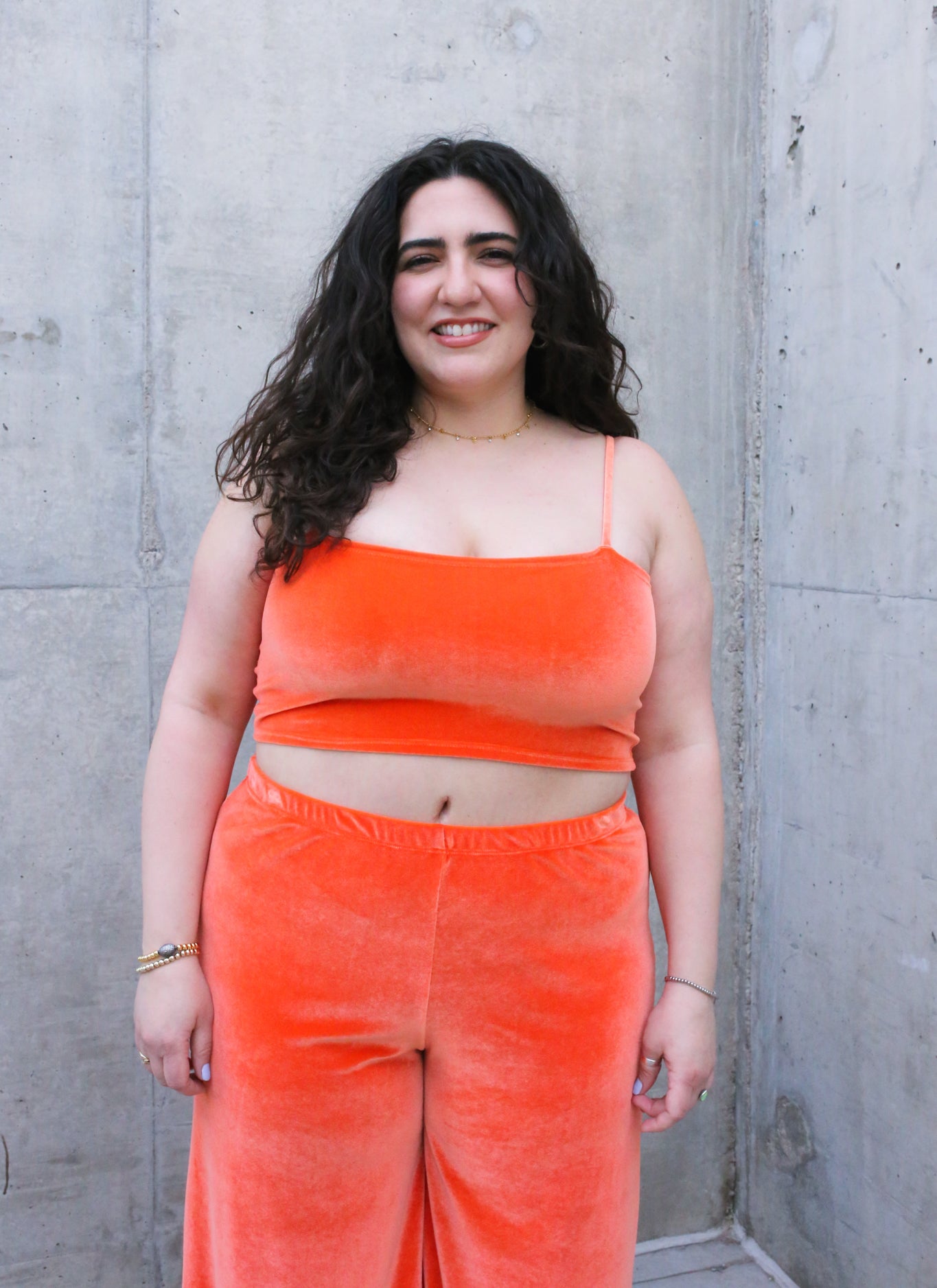 Tangerine Luna Top