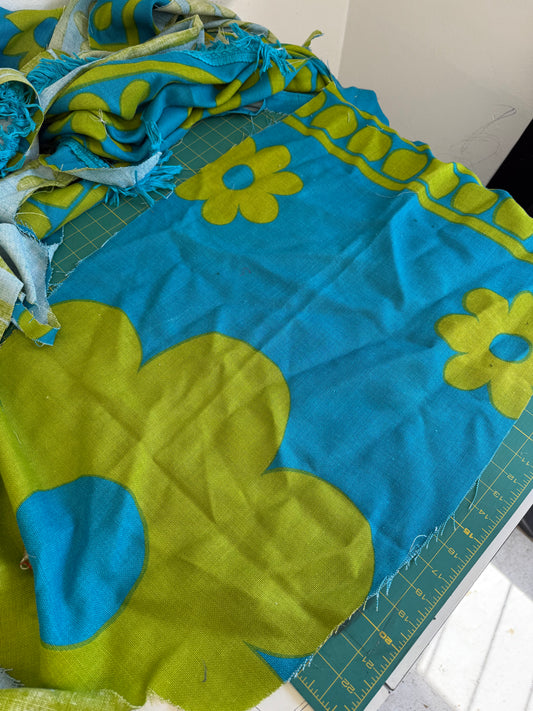 Vintage Floral Bedspread Off Cuts