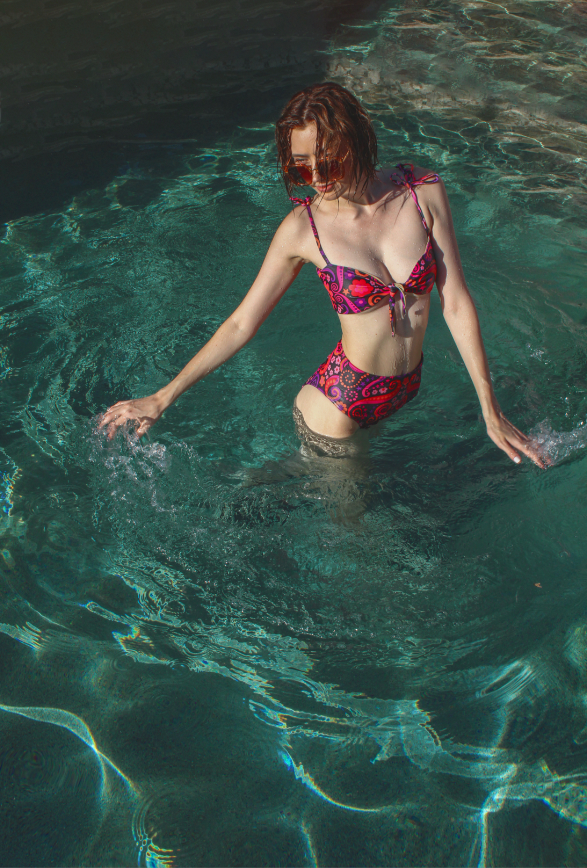Dark Groovy Swim Suit