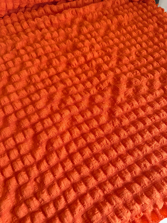 Orange Textured Knit