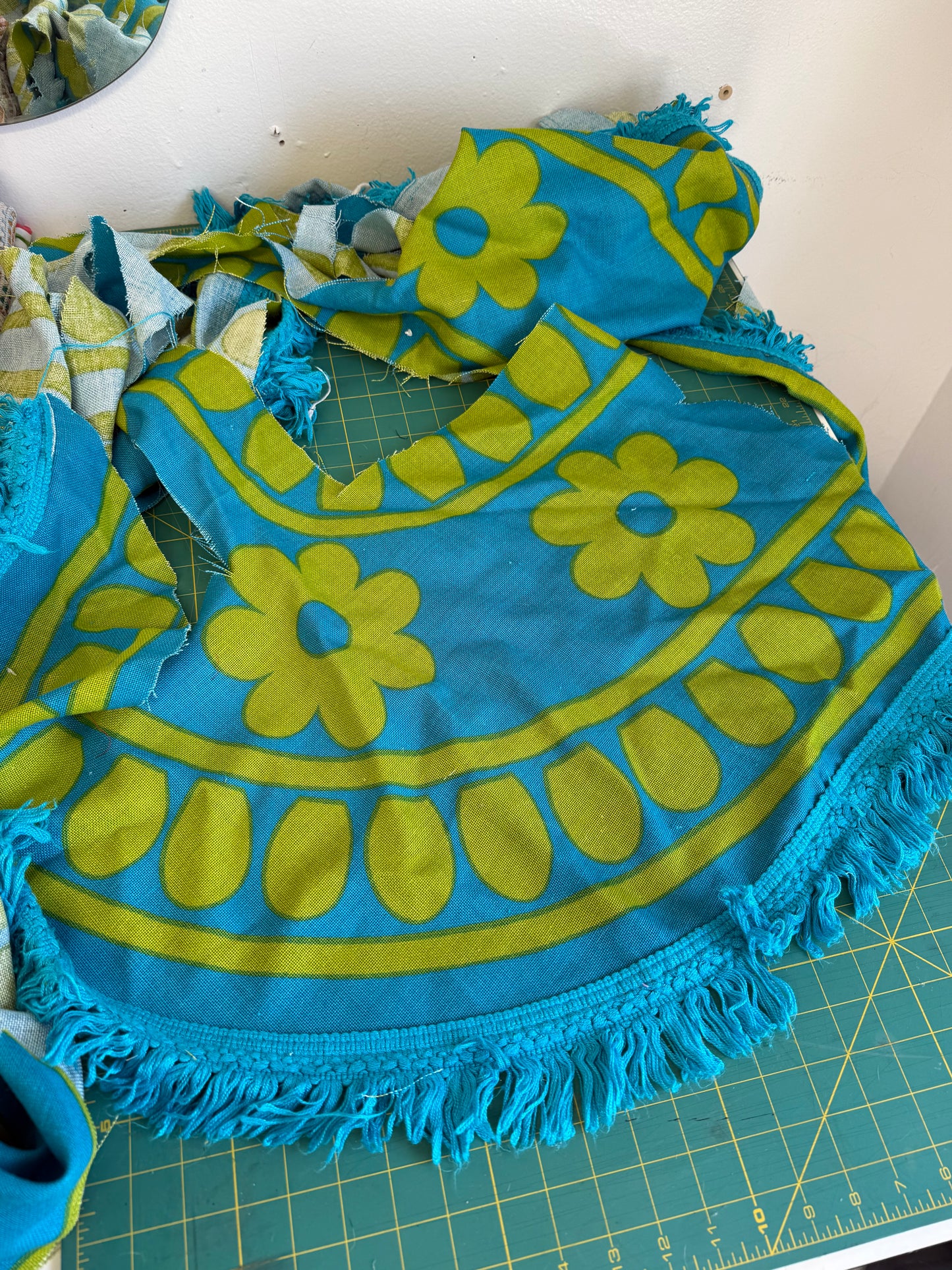 Vintage Floral Bedspread Off Cuts