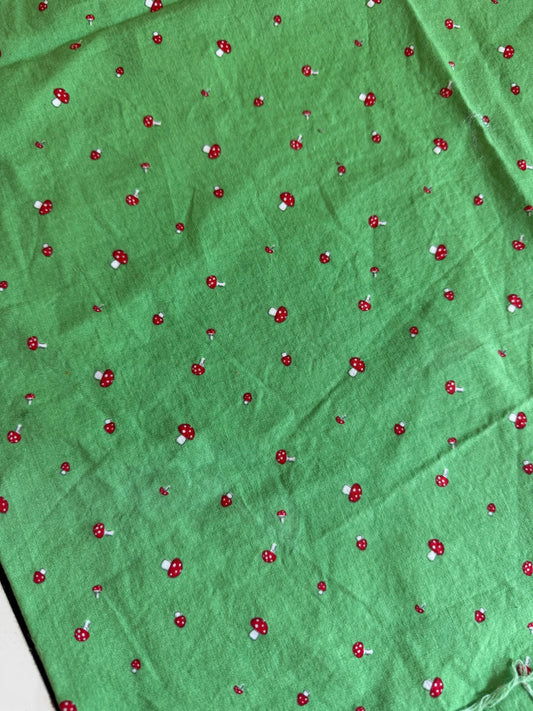 Mushroom print cotton