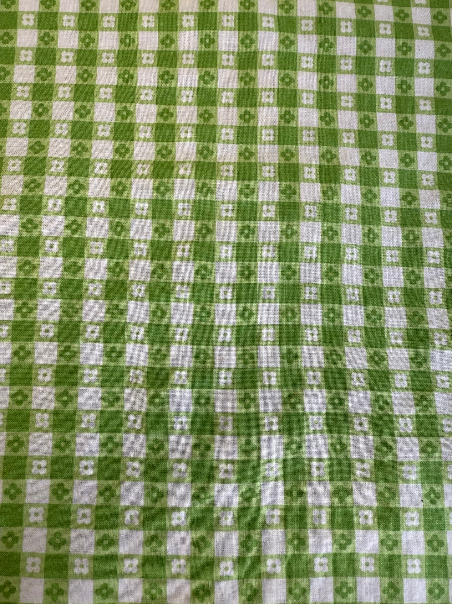 Floral Gingham Cotton
