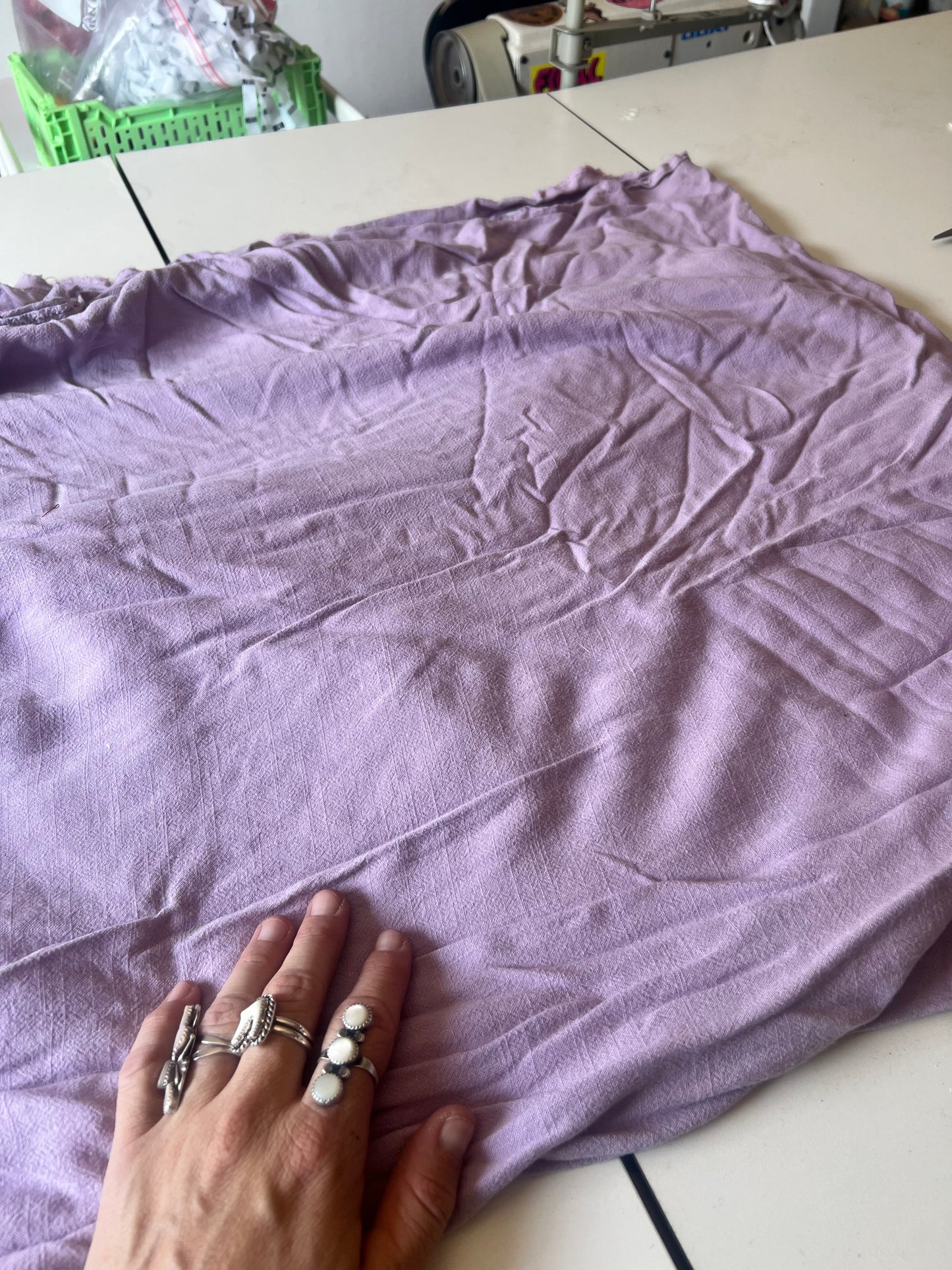 Lilac Linen Fabric