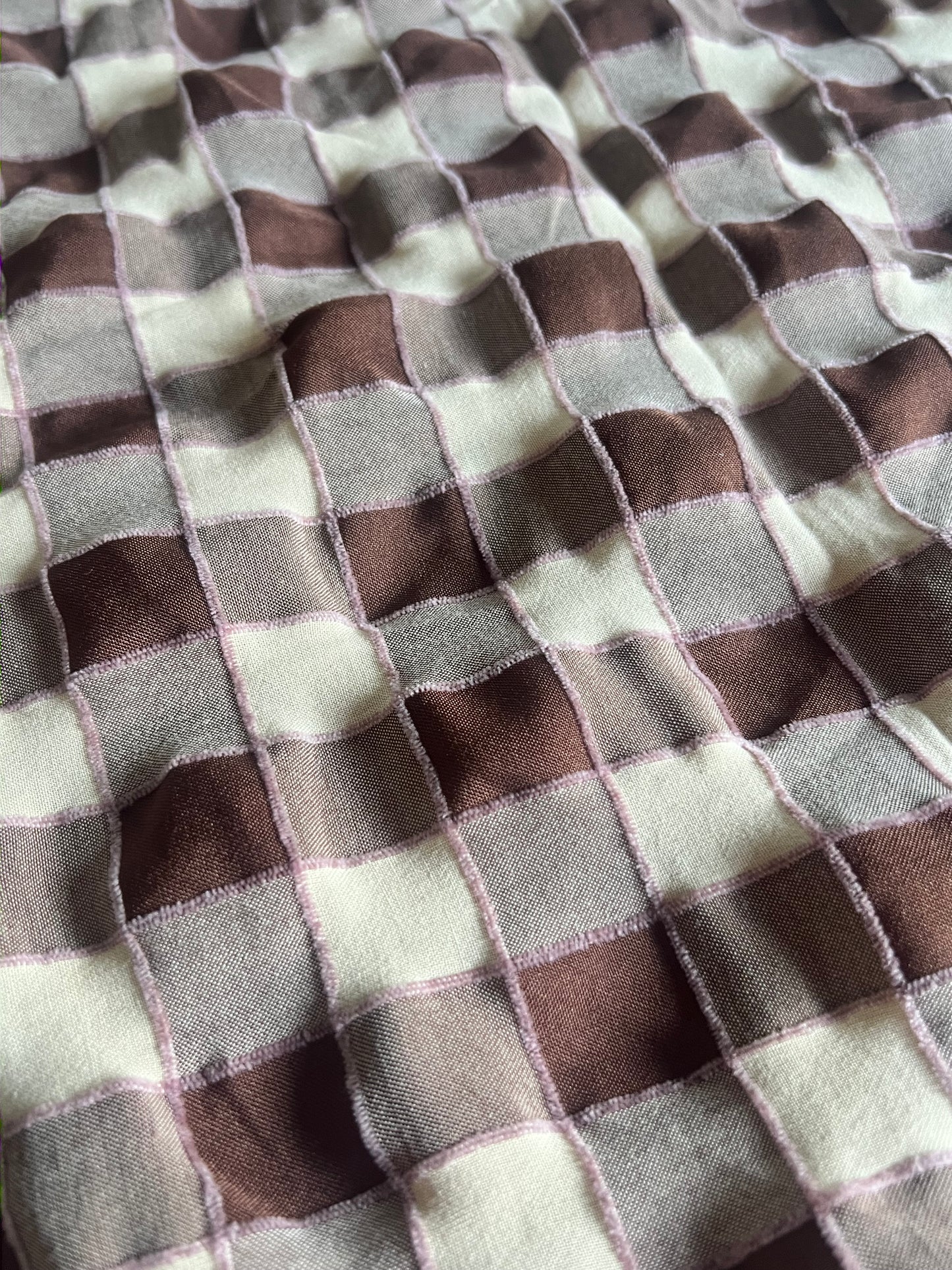 Brown Check Woven