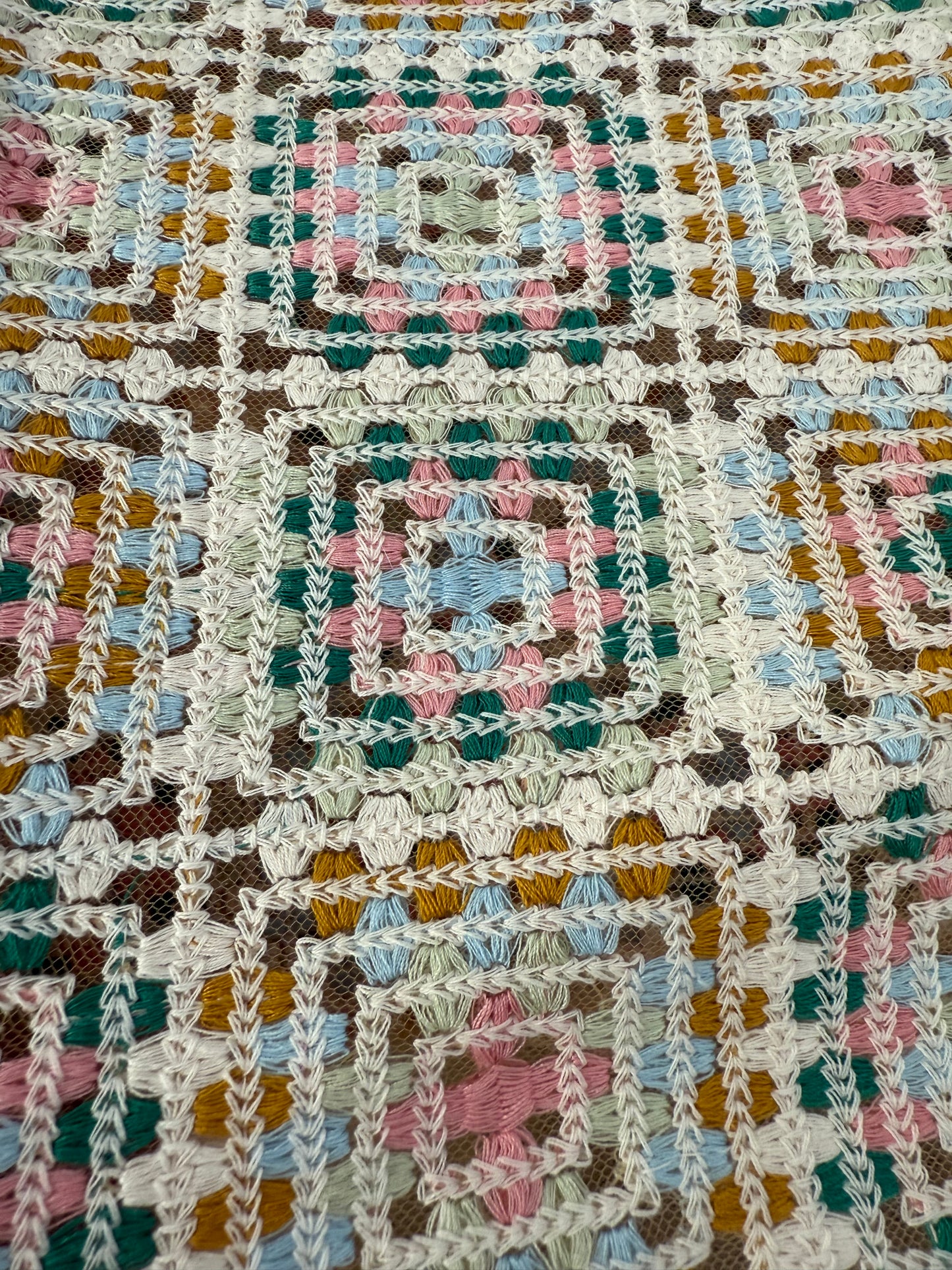 Faux Crochet Fabric