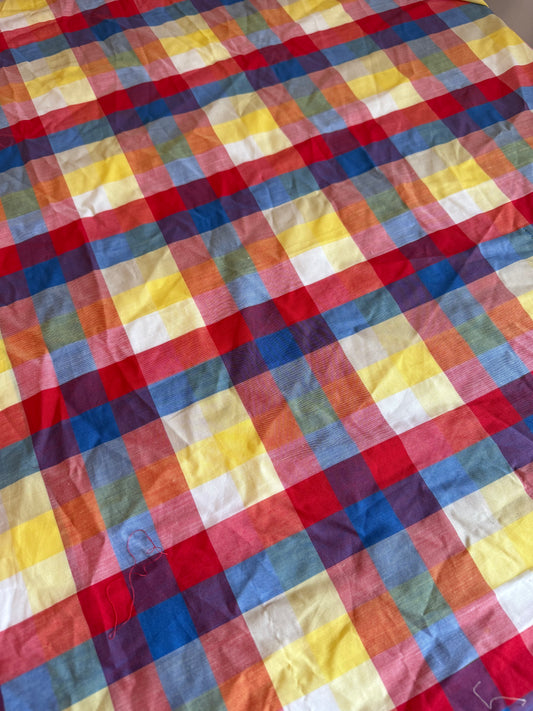 Big Scrap Piece of Vintage Plaid