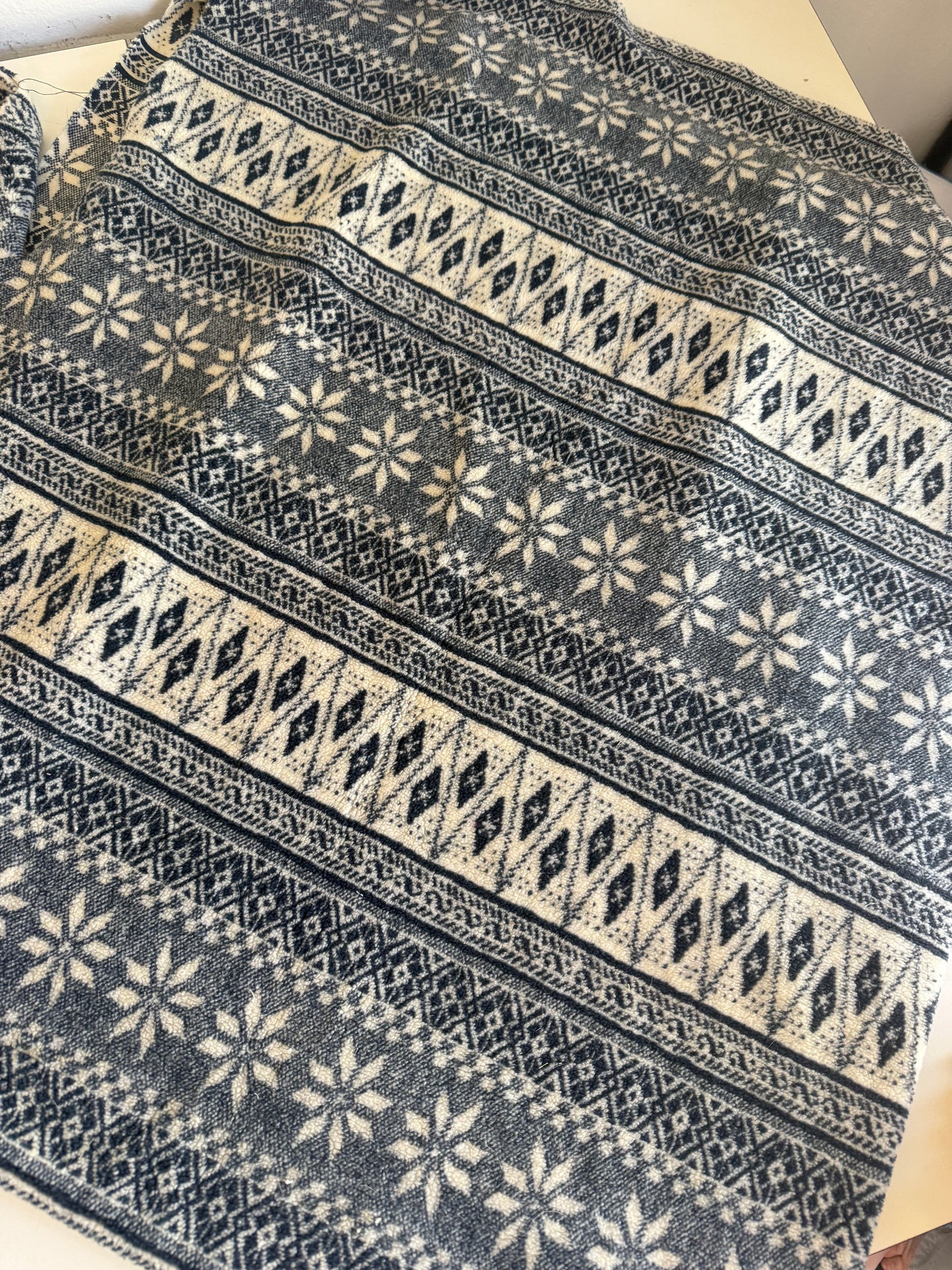 Vintage Winter Print Fleece