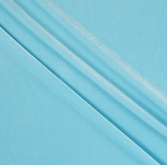 Baby Blue Stretch Velvet
