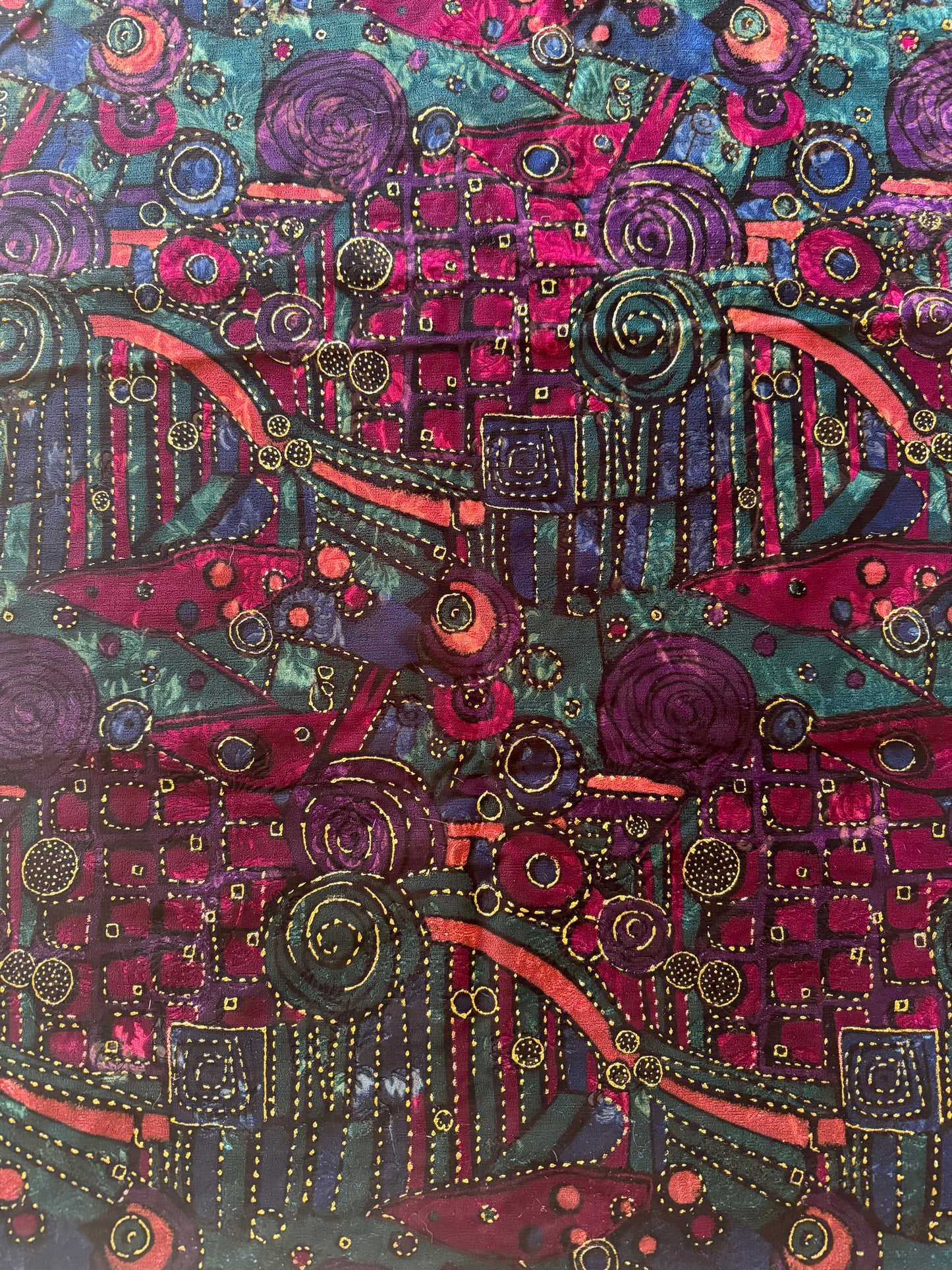 Embossed Velvet Abstract Fabric