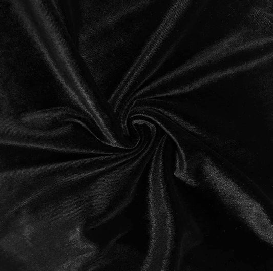 Black Stretch Velvet