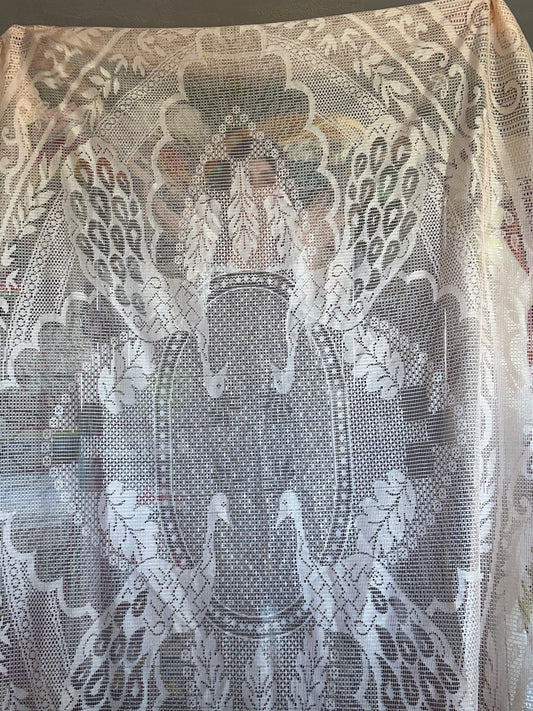 Vintage Peacock Tablecloth