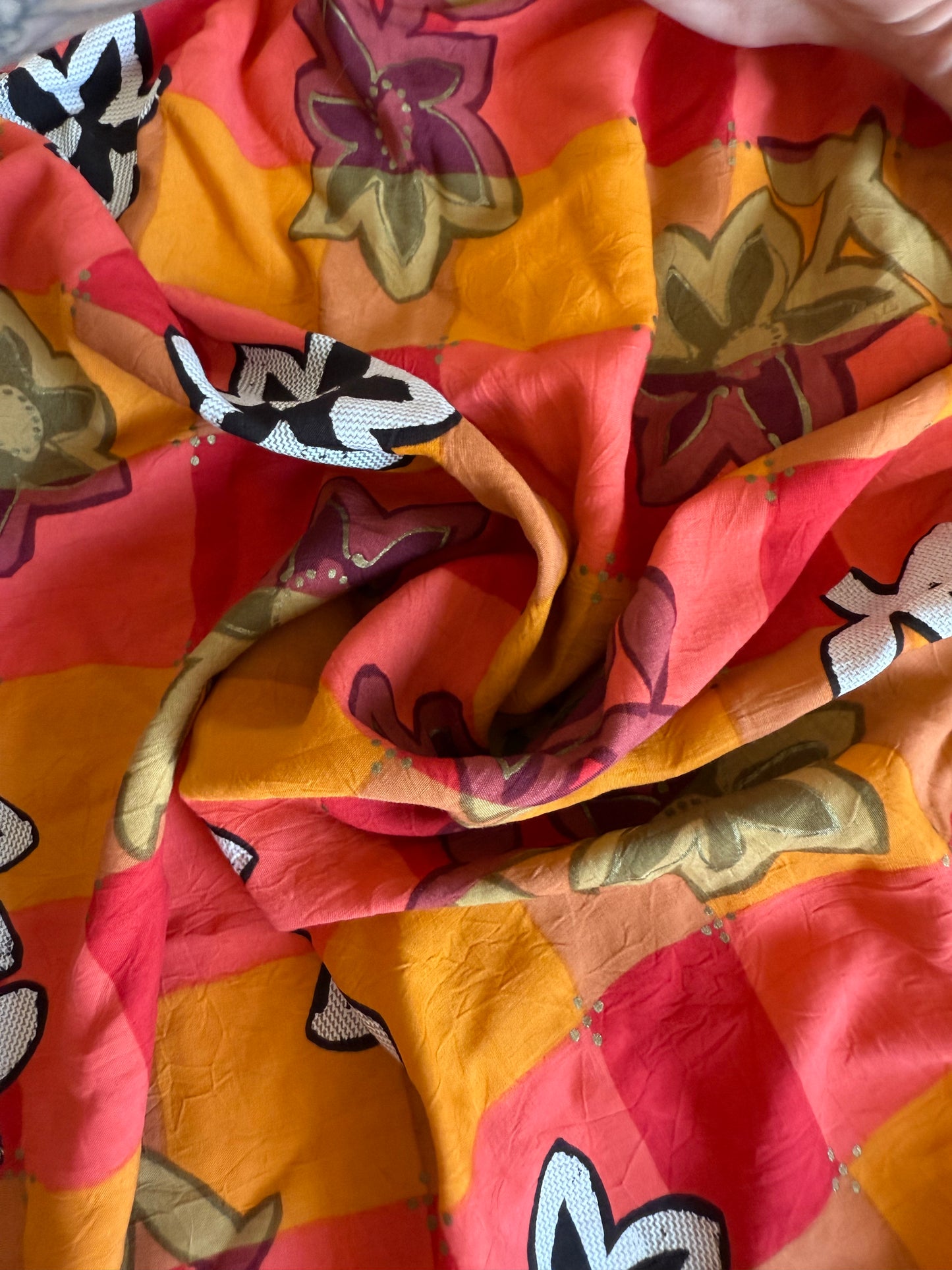 Floral crepe