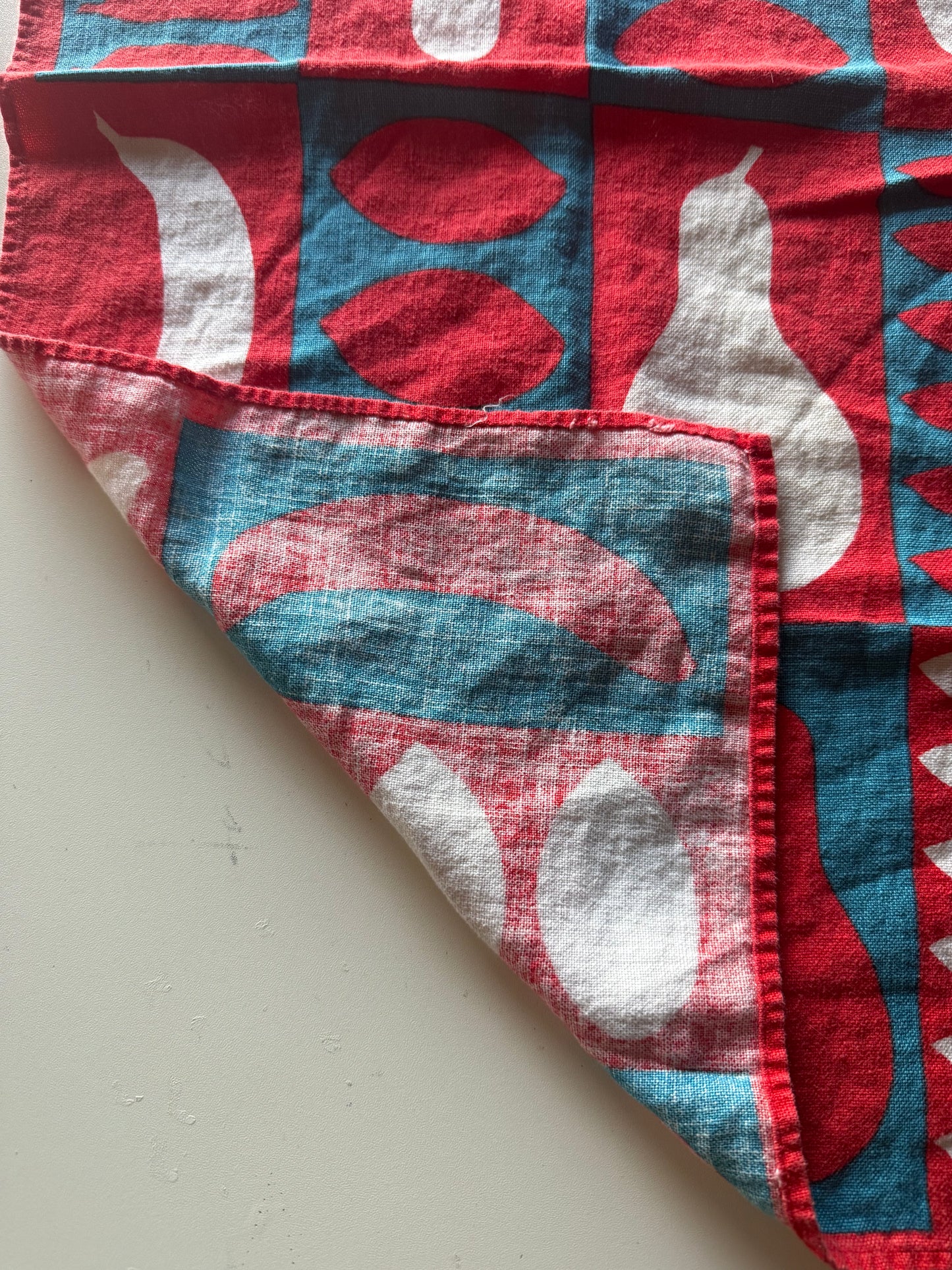 Fruit Print Tea Towel