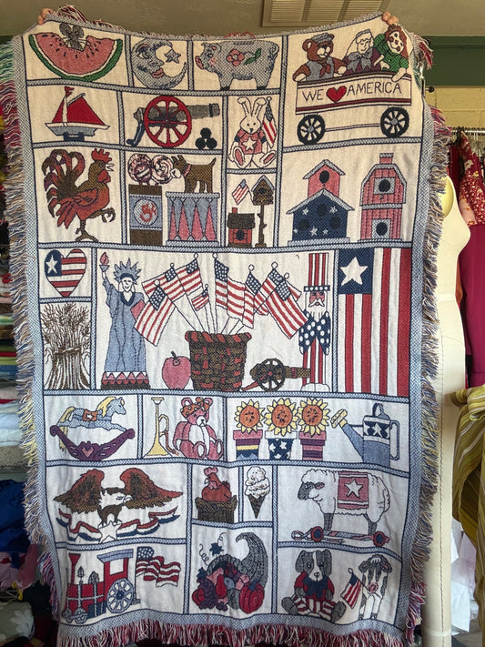 Americana Woven Throw