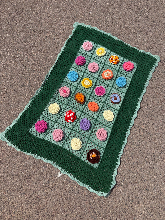 Floral Crochet Blanket