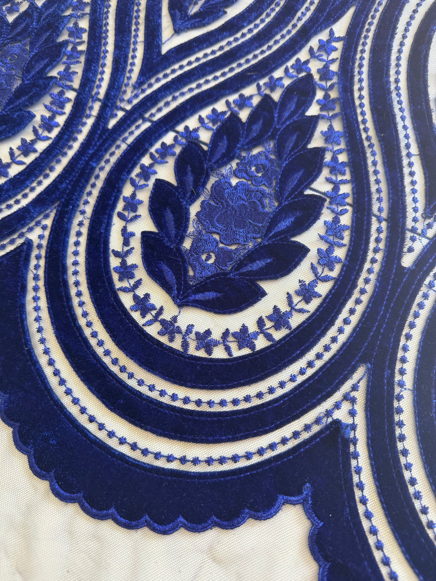 Velvet Mesh Formal Fabric