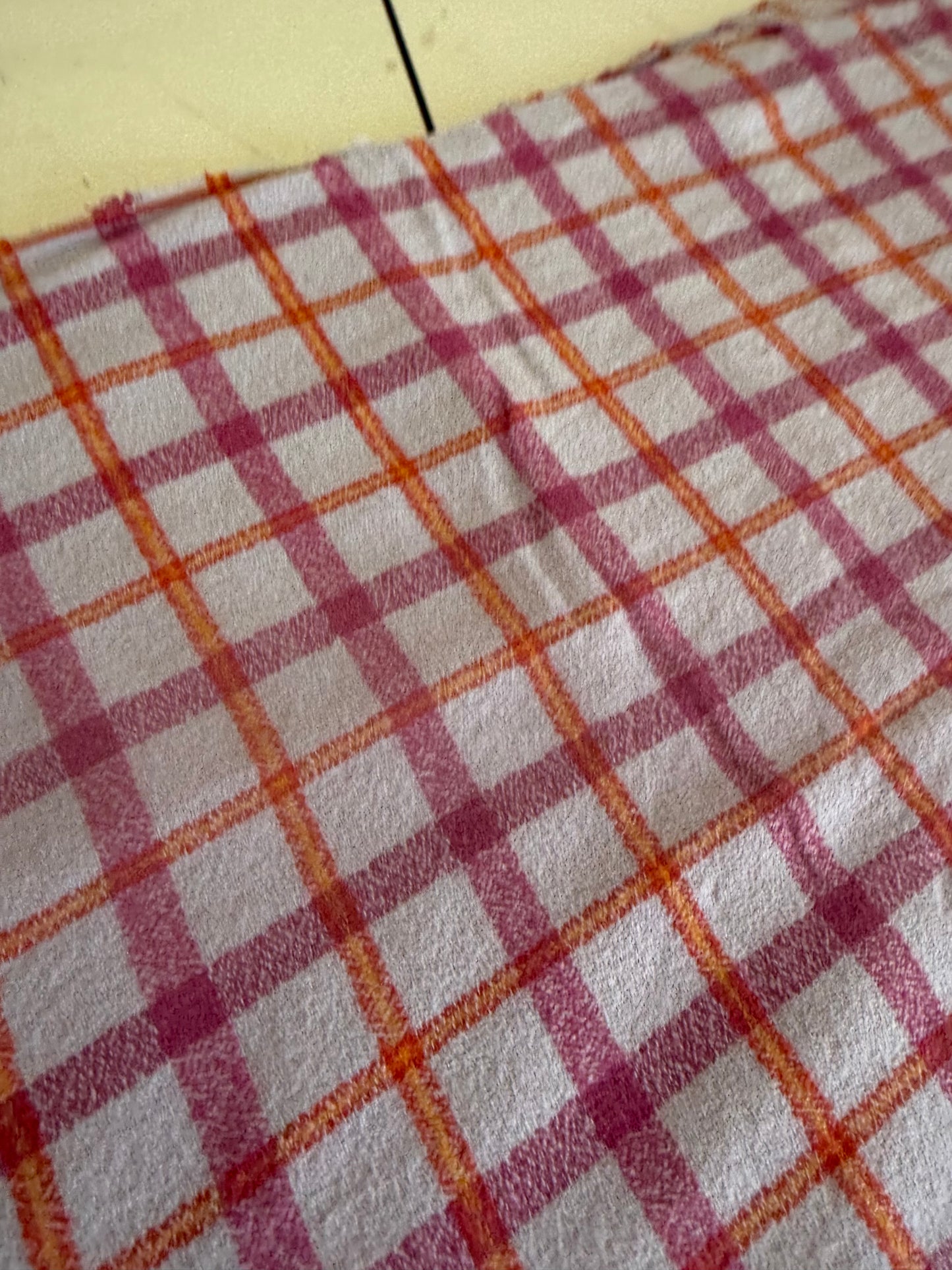 Lilac Plaid Cotton Twill