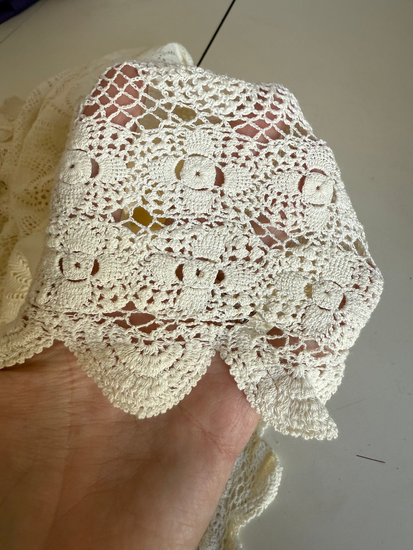 Vintage Crochet Table Cloth