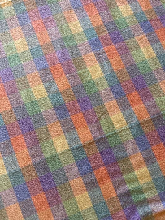 Vintage Checkered Tablecloth