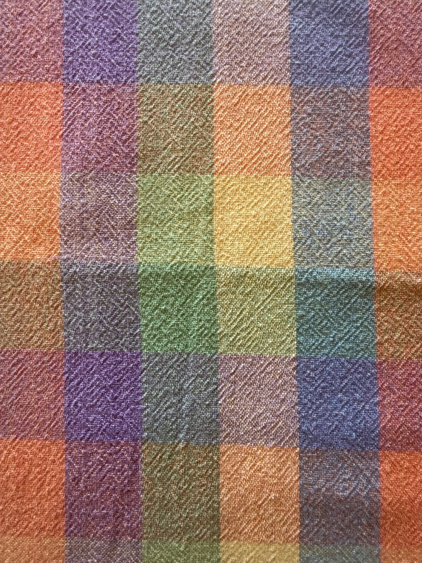 Vintage Checkered Tablecloth