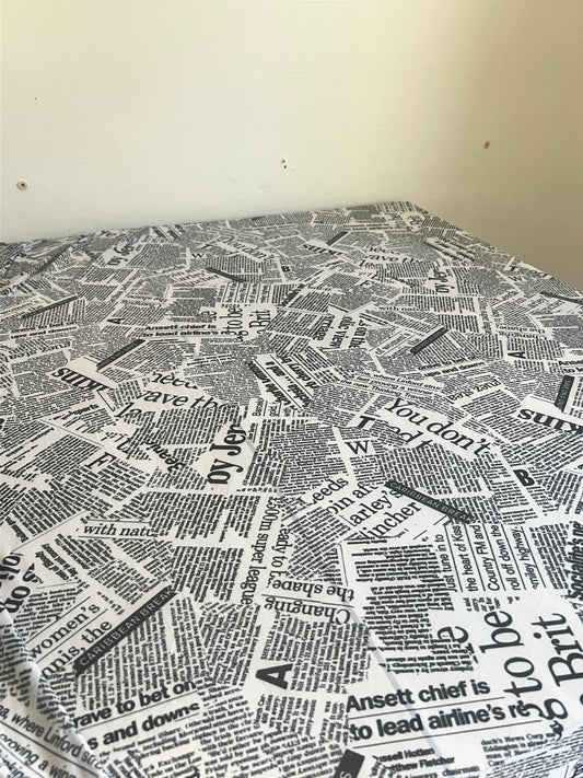 Newspaper mesh