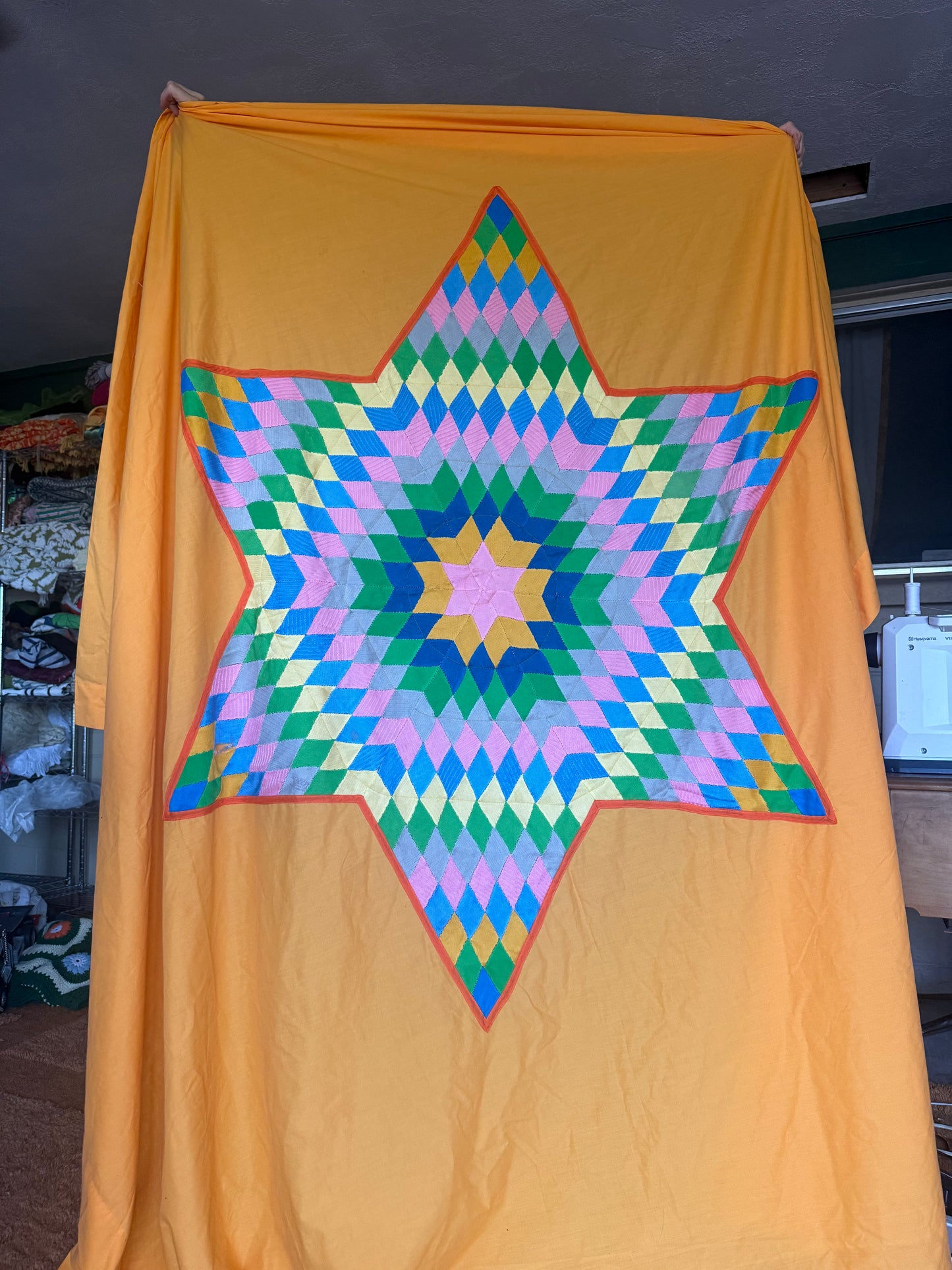 Texas Star Quilted Sheet