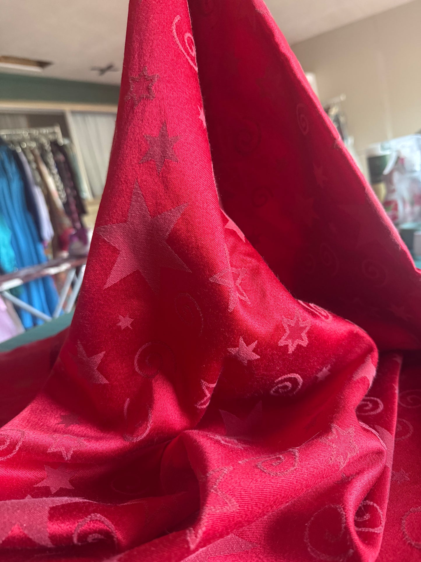 Y2K Wine Red Tablecloth