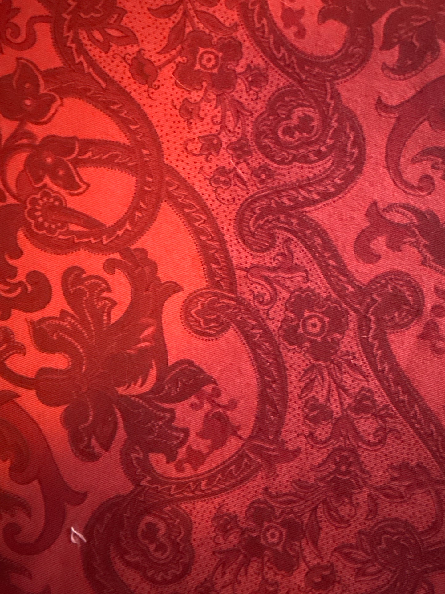 Wine Red Damask Tablecloth