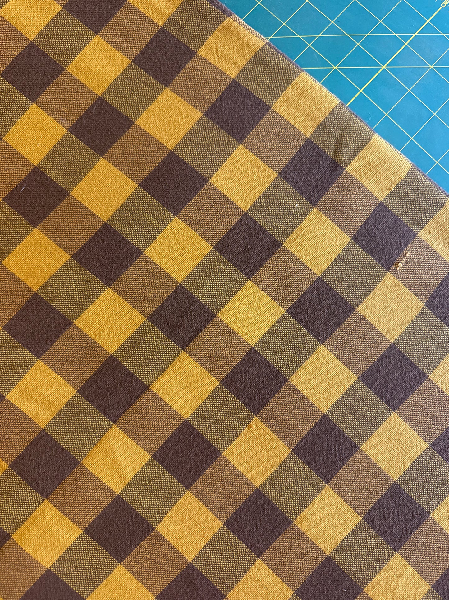 Vintage Checkered Tablecloth