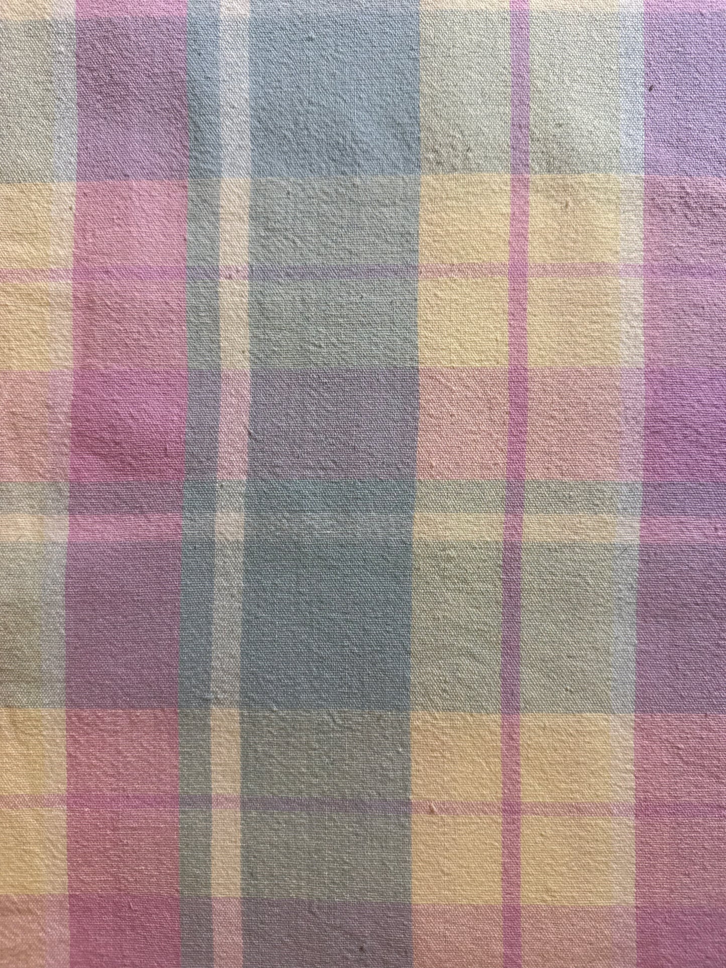 Vintage Pastel Plaid Tablecloth