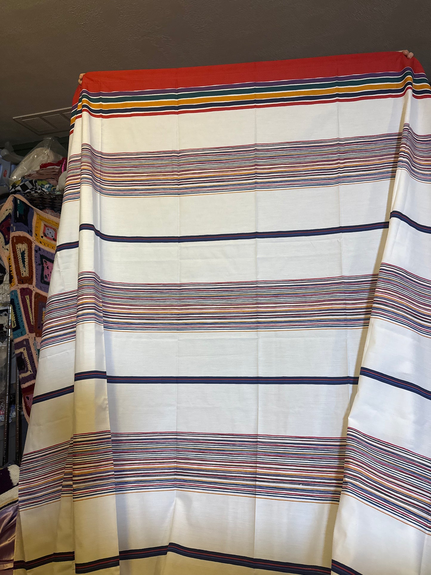 Vintage Striped Flat Sheet