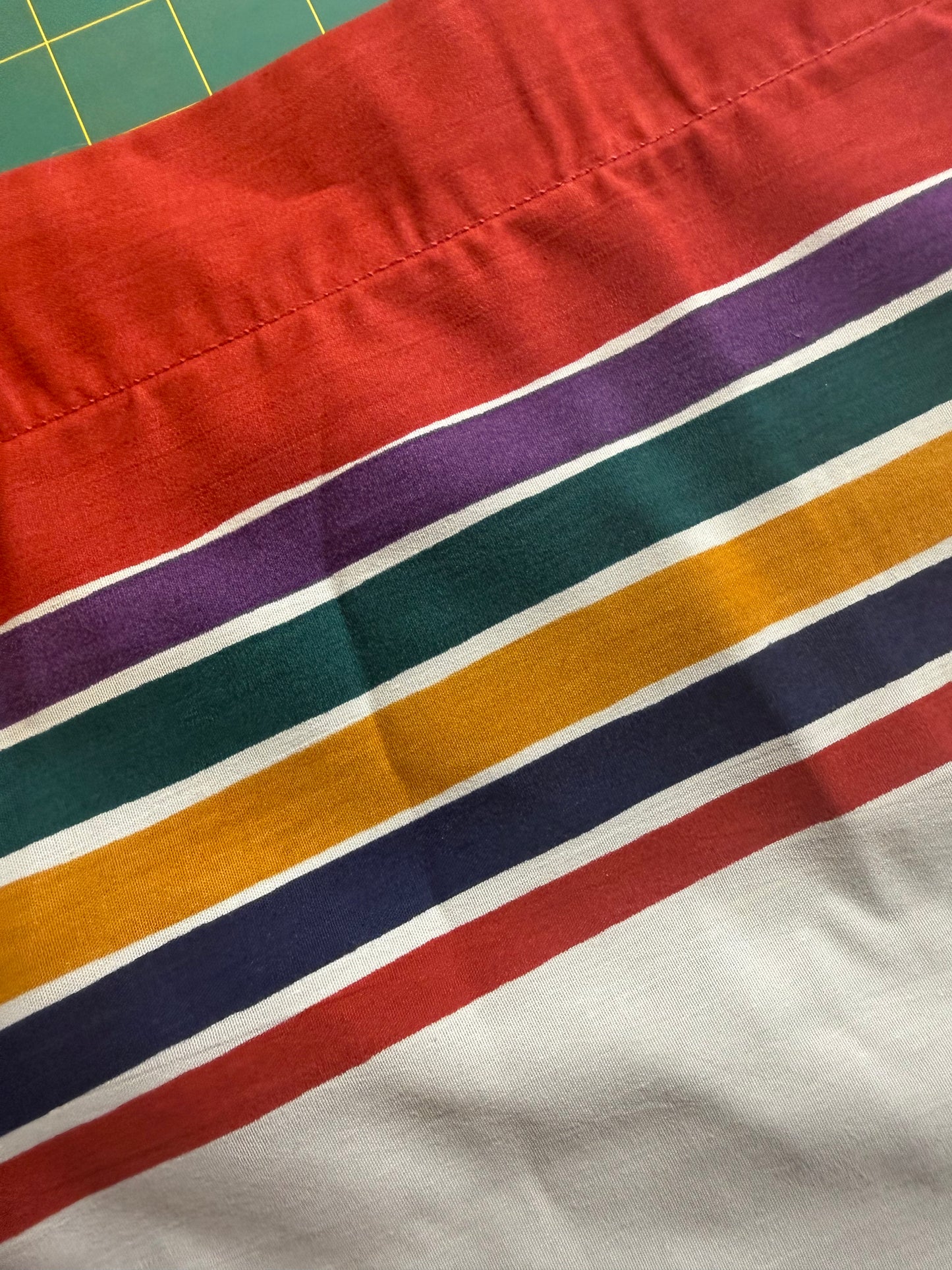 Vintage Striped Flat Sheet