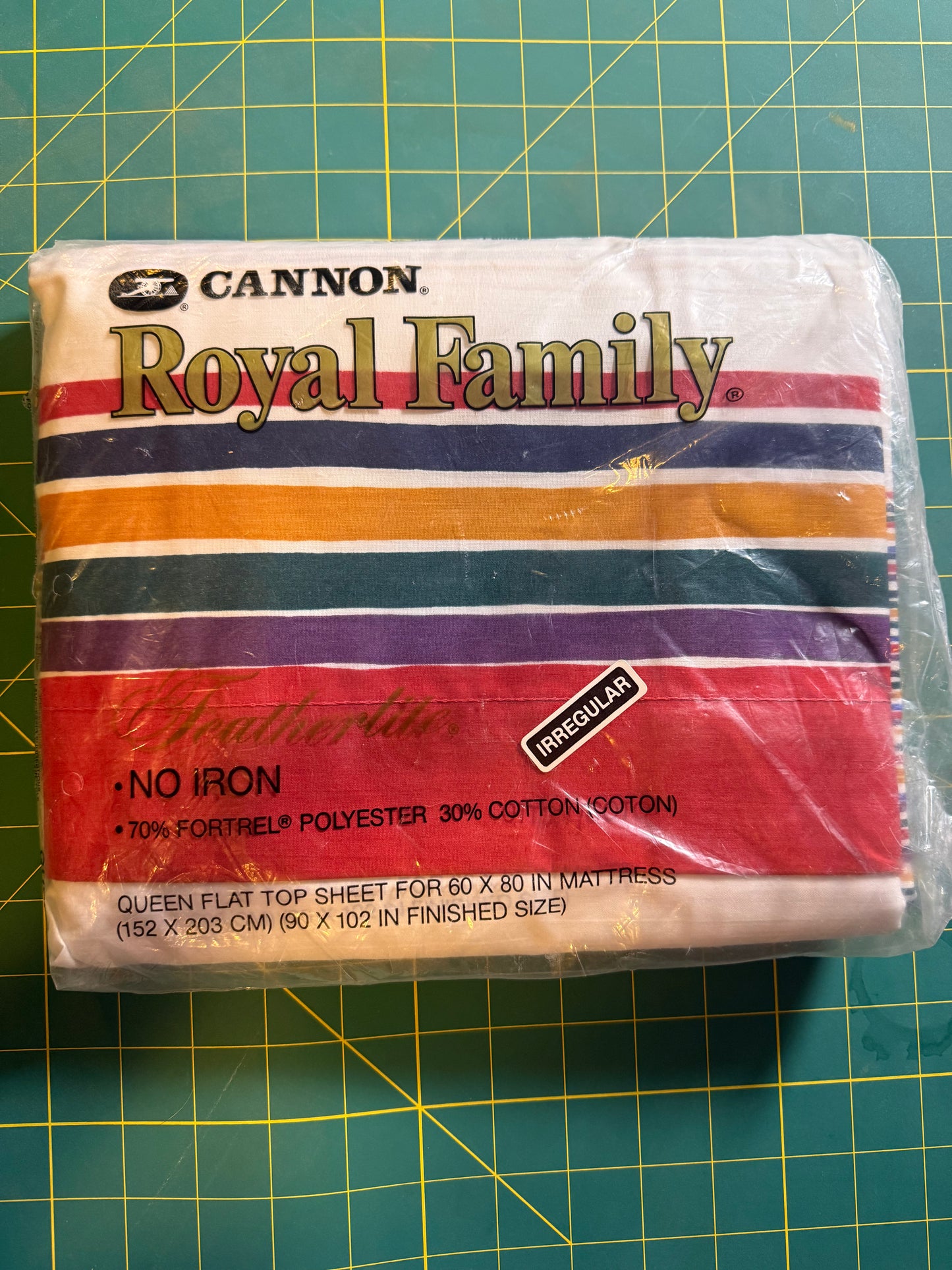 Vintage Striped Flat Sheet
