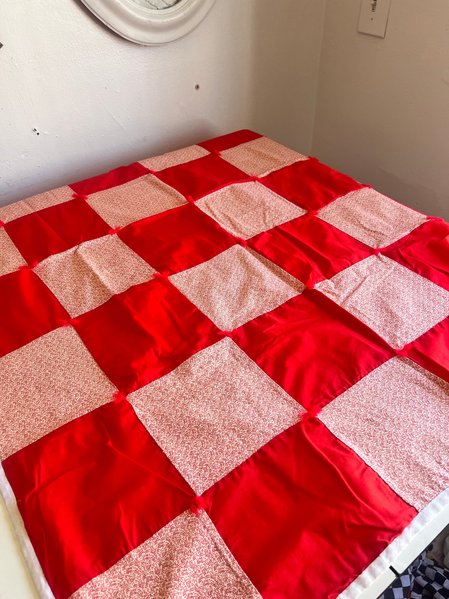 Red Checkered Quilt